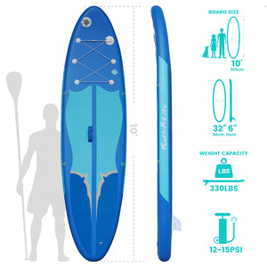 Nafukovací Surfing Paddle Board 11' – Modrá