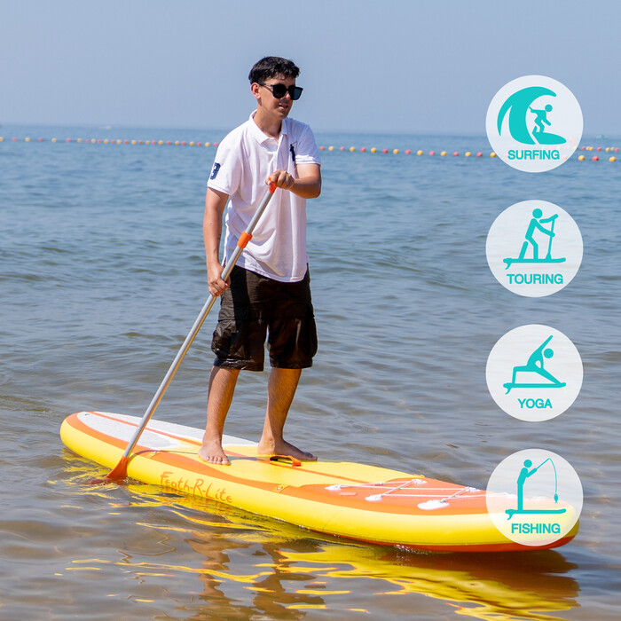 Nafukovací Surfing Paddle Board 11' – Pomerančový